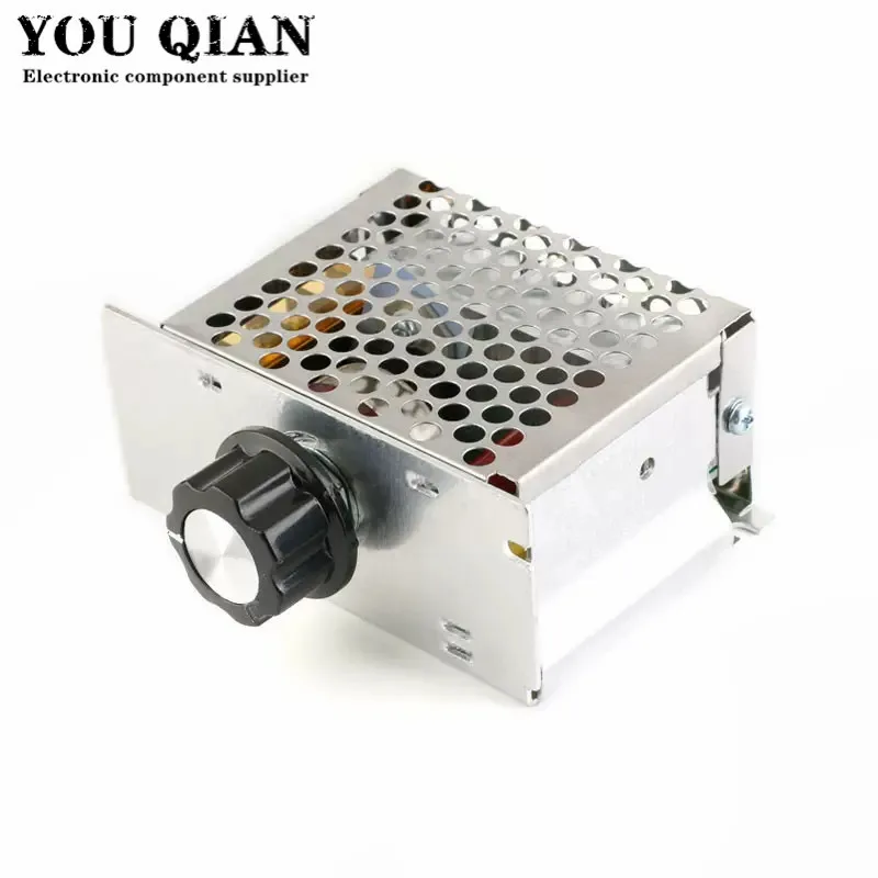 Professional Voltage Regulators 4000W 220V High Power SCR Speed Controller Electronic Voltage Regulator Governor Thermostat BS