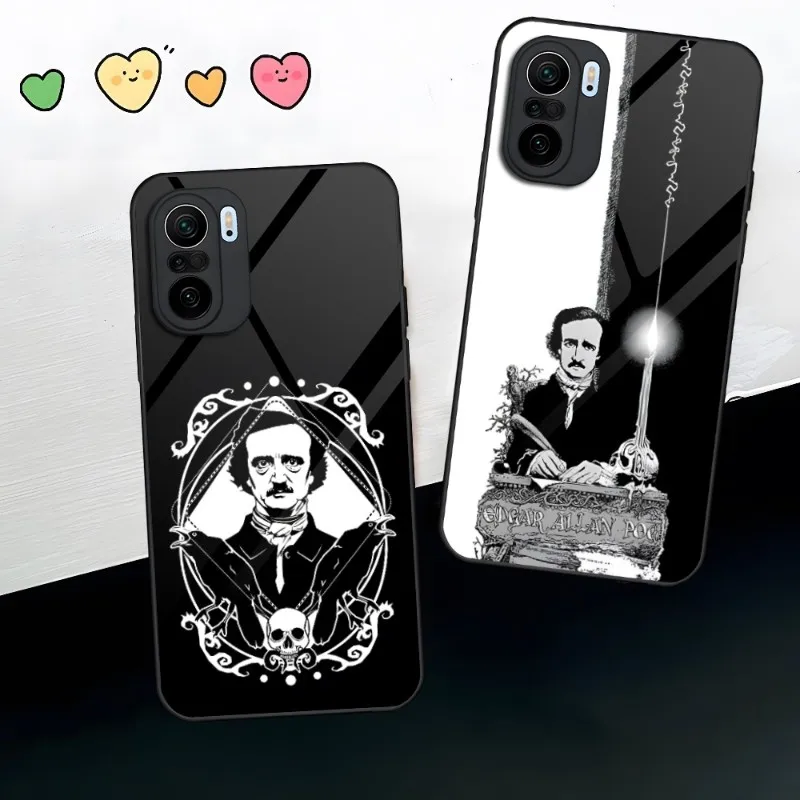 Edgar Allan Poe Phone Case For Xiaomi 13 12 X Redmi Note 10 11 S Lite T Pro POCO X3 M4 Toughened Glass