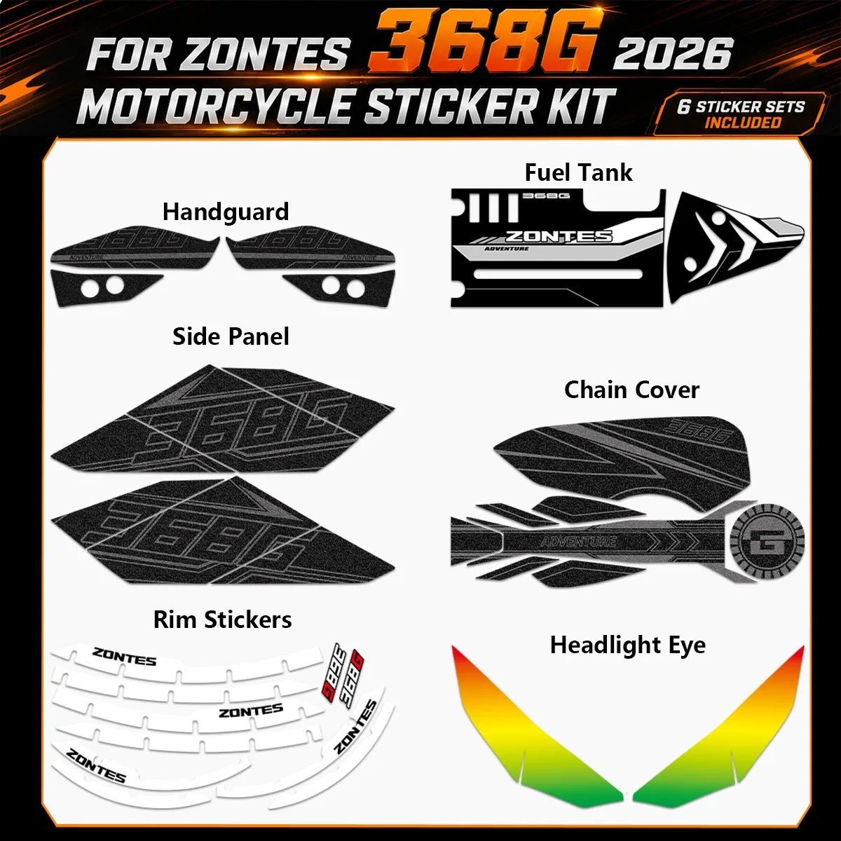 6-in-1-オートバイステッカー-zontes-368g-2026-ハンドガードチェーンガード燃料タンクホイールリムヘッドライトアイ装飾アクセサリーデカール