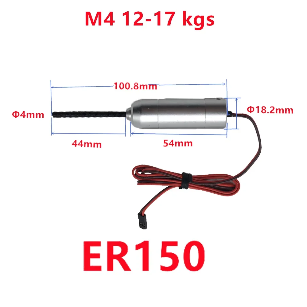 Motor retráctil ER150 M4 12-17 kgs/ER120 M3 4KG para avión de Hobby JP, retráctil eléctrico totalmente metálico para bricolaje