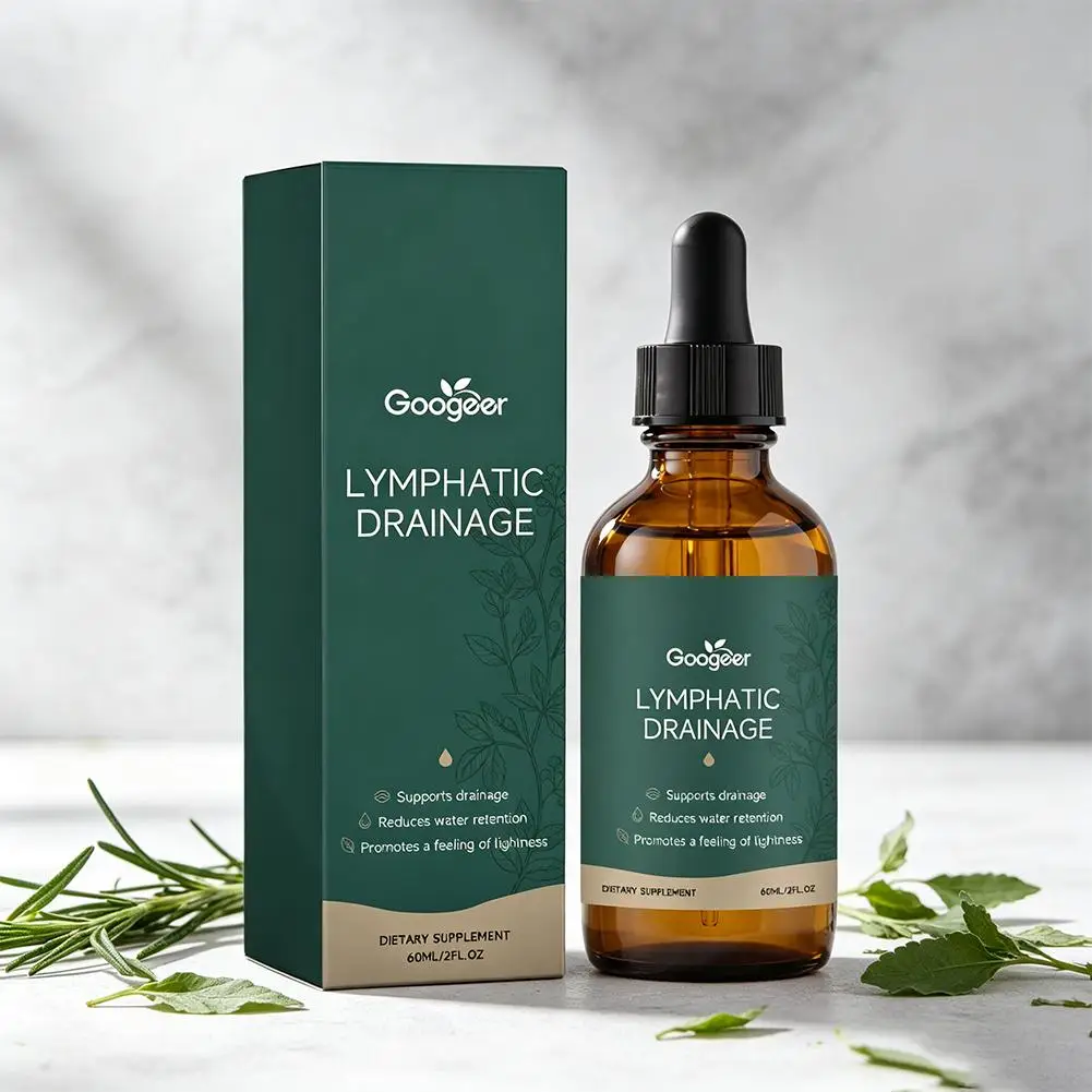 New Herbal Lymphatic Drainage Drops Reduce Body Swelling Promote Lymph Flow Strengthen Immunity Bloating Relief Balance Support