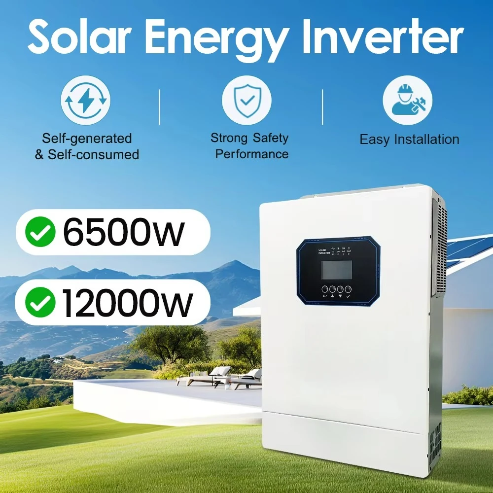 6.5kw to 12kw  Hybrid Solar Panel Inverter with Single Output and 97.5% Efficiency