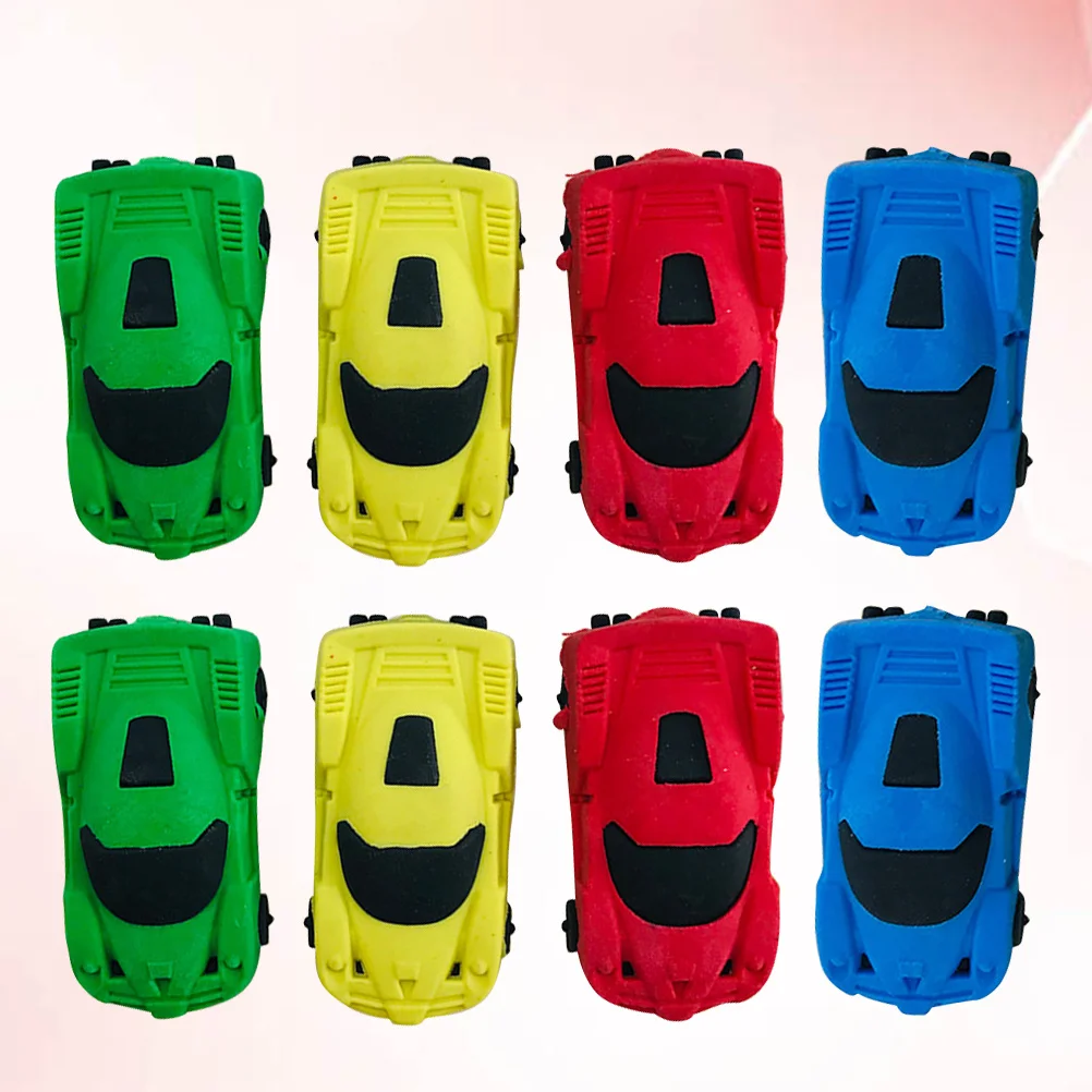 

20pcs Car Shaped Erasers Eco-Friendly Durable Eraser Funny Gift For Easy Erasing Classroom Stationery