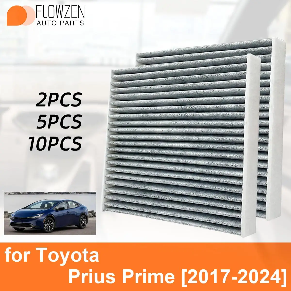 

Автомобильный салонный фильтр для Toyota Prius Prime 2017-2024, автоматические фильтры из углеродного волокна CF12157 87139-0E040 87139-0R030 87139-26010