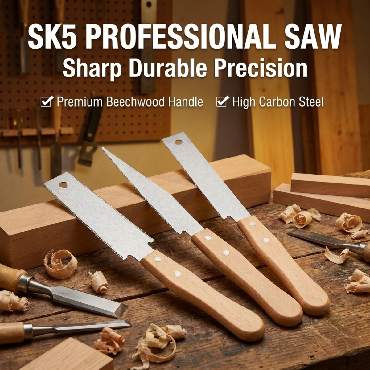 Japanese Pull Saw - Handzaag in Japanse stijl Antislip houten
