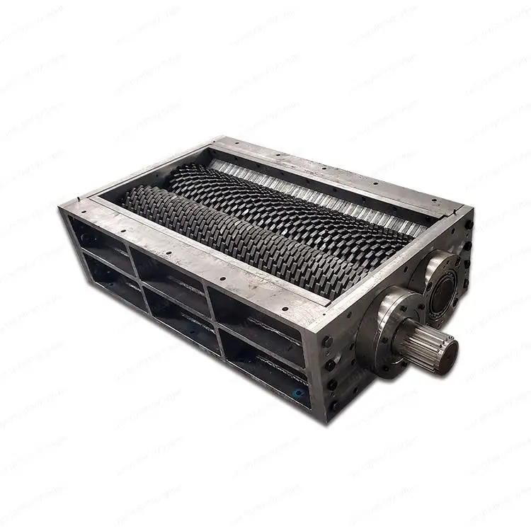 Double Shaft Wood Tire Tyre Tobacco Plastic Cardboard Metal Rubber Shredder Blade Chamber Box  This is for a made-to-order model