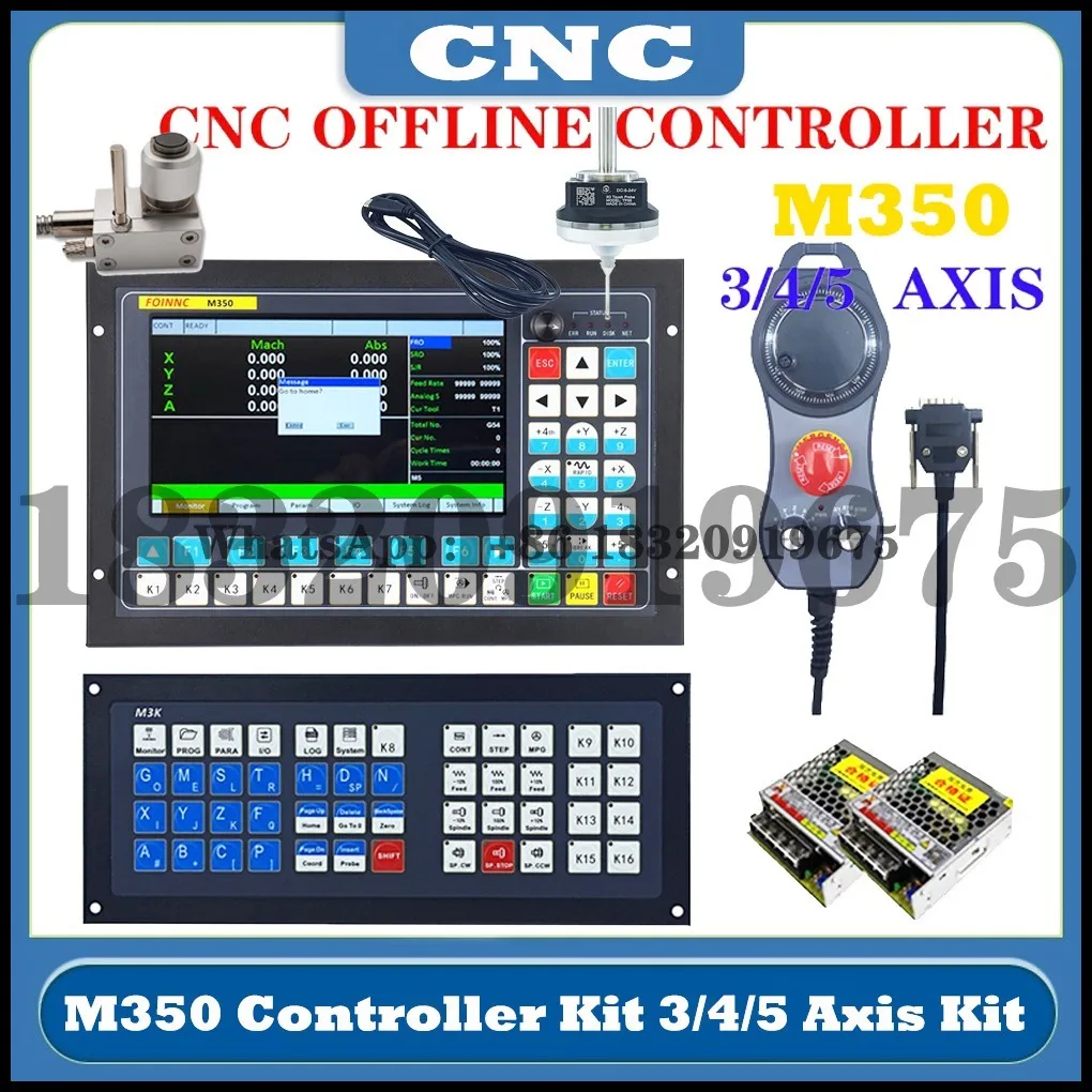 

M350 V2 DDCS EXPERT 3/4/5Axis 1Mhz ATC CNC Controller Kit Z-Axis 3d Edge Finder Extended Keyboard Replace ddcsv3.1 Cyclmotion