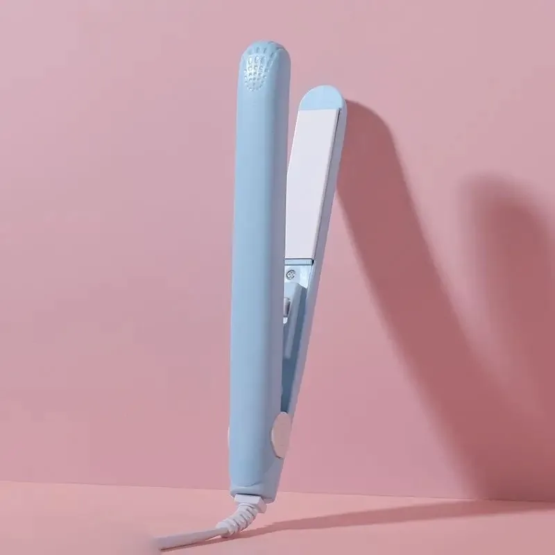 مكواة تجعيد صغيرة ثنائية الغرض خشب رقائقي كهربائي رقيق استقامة الشباك مستقيم الانفجارات لوحة الكي الصغيرة عنبر La #4