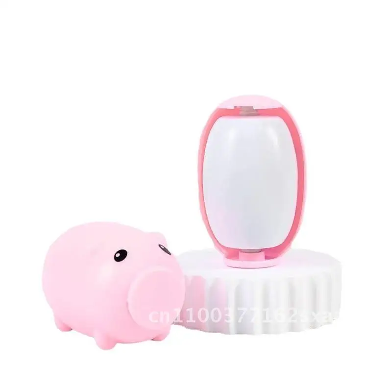 

Washable Piglet Sticker Roller Blue/Pink Plastic Clothes Hair Removal Sticky Roll for Pet Dust Cleaning Modern Minimalist Design