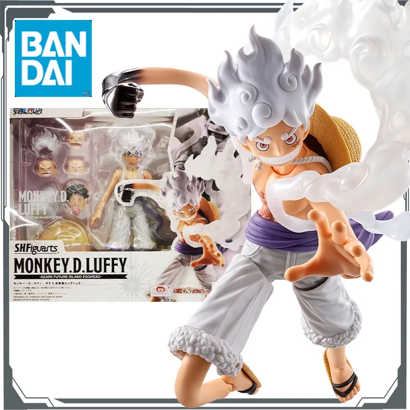 ฟิกเกอร์แบนไดแท้ S.H.Figuarts เมงฉี ดี. ลูฟี่ - เกียร์ที่ 5 ขนาด 155 มม. ของเล่นฟิกเกอร์อนิเมะสำหรับเด็กผู้ชาย ของขวัญคริสต์มาส ของสะสม