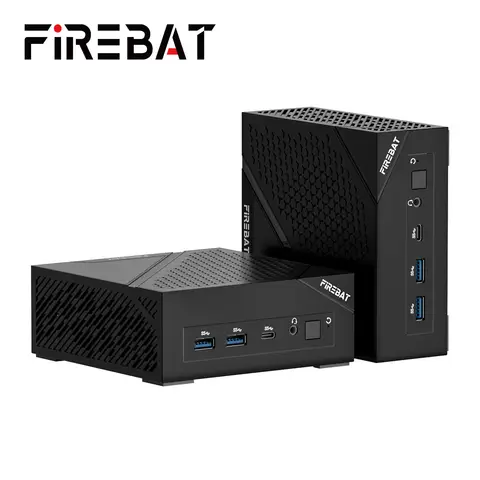 FIREBAT AM02 MINI PC AMD Ryzen 5 6600H DDR5 16GB RAM 512GB SSD WIFI6 BT5.2 Portable Desktop MINI-PC Computer