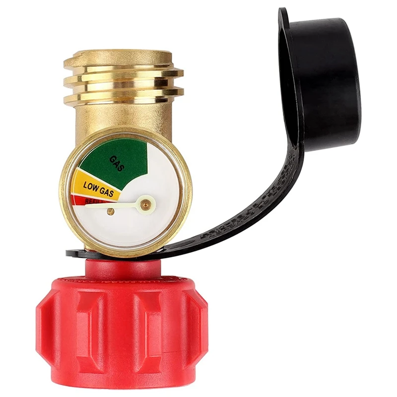 Propane Gauge Gas Pressure Meter Level Indicator Leak Detector Gas Pressure Meter Universal For Gas Grill, Lantern, Heater