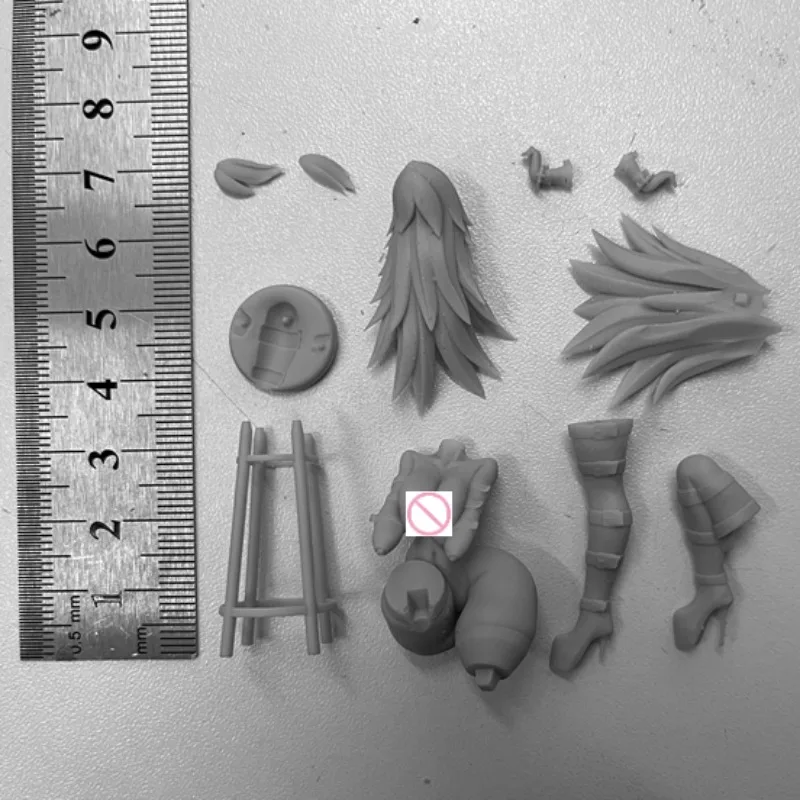 レジンフィギュア組み立てモデルキット、漫画文字、ミニチュア午前0 gkおもちゃ、未組み立ておよび未塗装、送料無料、1:24スケール