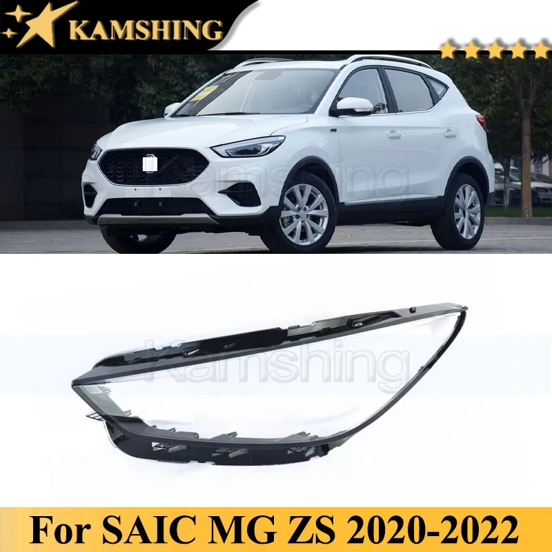 

Kamshing For SAIC MG ZS 2020-2022 Front Bumper Headlight Cover Shell Shade Head Lamp Glass Head Light Lens Caps