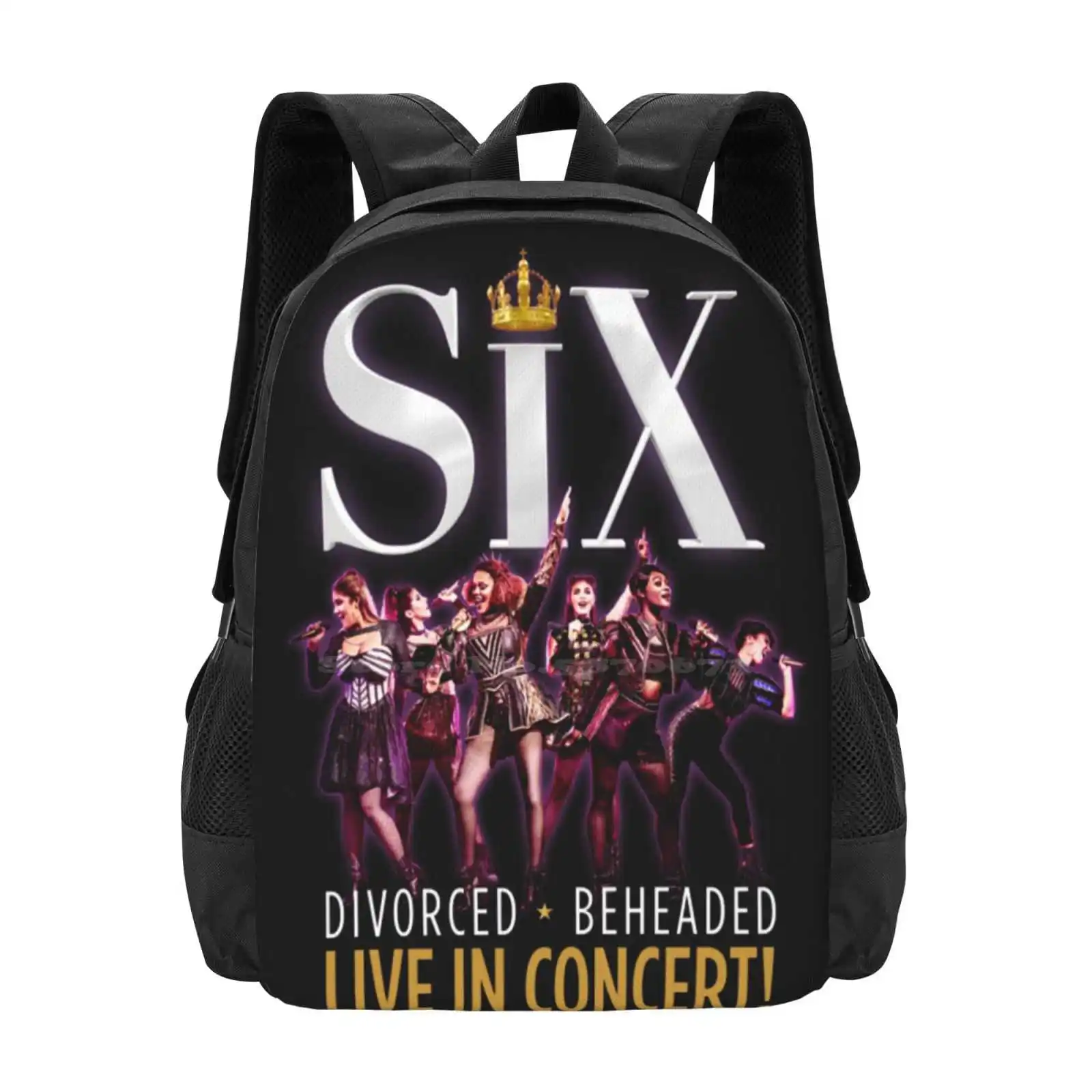 

Six The Musical 8 Hot Sale Schoolbag Backpack Fashion Bags Logo Six The Musical Theater Broadway West End Great Way Style Women