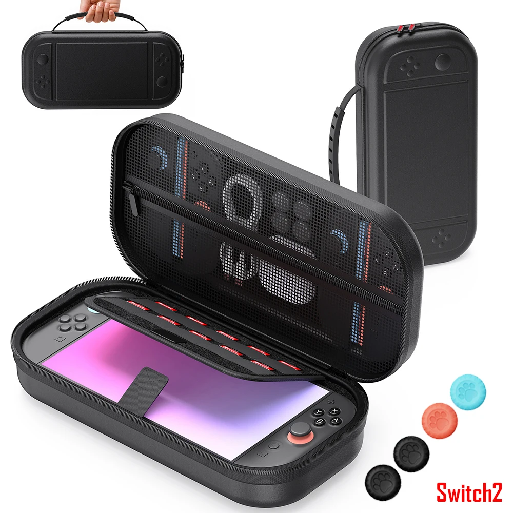 New Large Carry Case for Switch 2 Console Protective Hard Portable Travel Bag Pouch Case for NS Switch2 Game Accessories