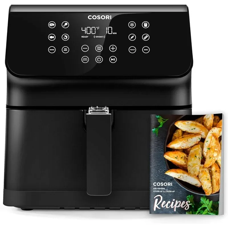% una freidora de aire 12 en 1 5.8QT, tostadas, hornear, hechos de nutrición para más de 100 recetas en aplicación