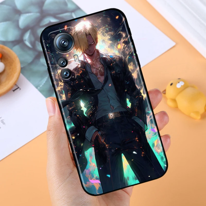 Luxury One Piece Anime Zoro For Xiaomi Mi 14 13T 13 12T 12 11T 11i 11 10T 10 Pro Lite Ultra 5G Black Soft Phone Case