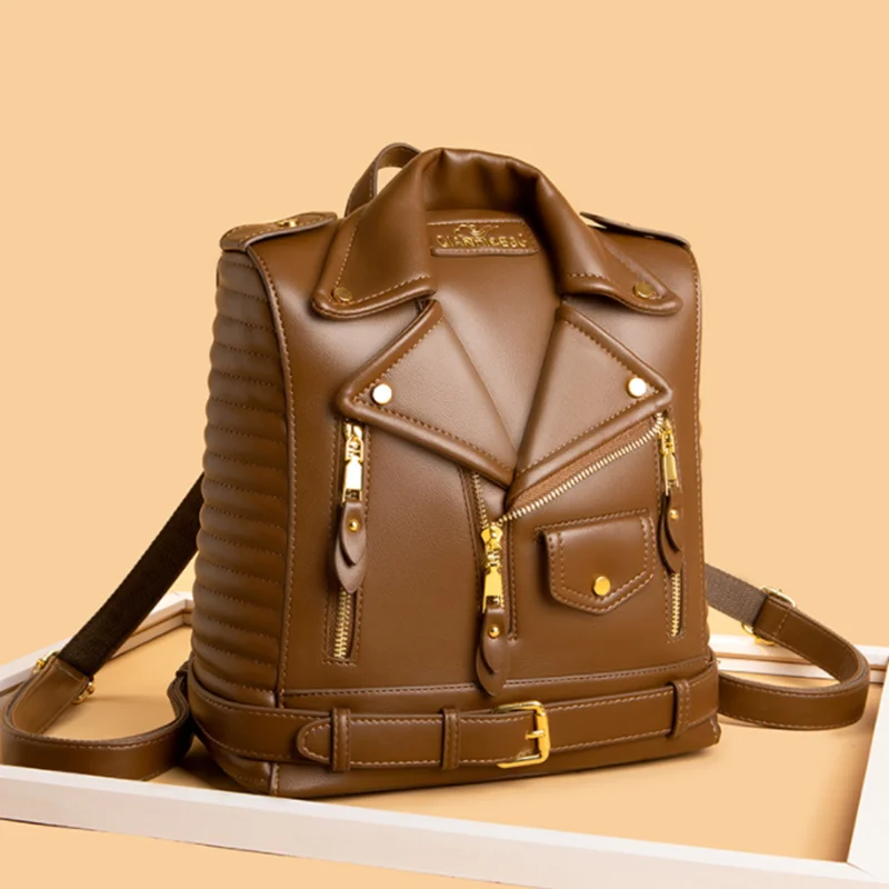 Sac à dos antivol à fermeture éclair pour femmes, sacoche à épaule pour moto, grand sac de voyage, à la mode pour dames, sacs d'école, 2023