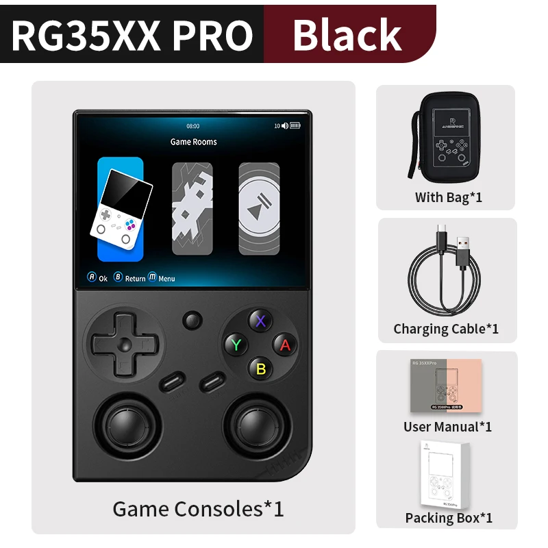 Anbernic RG 35XXPro Retro Handheld Game Console RG35XX Pro Gaming Speler Ondersteuning RixelHK WiFi Streaming Controller HD TV-uitgang