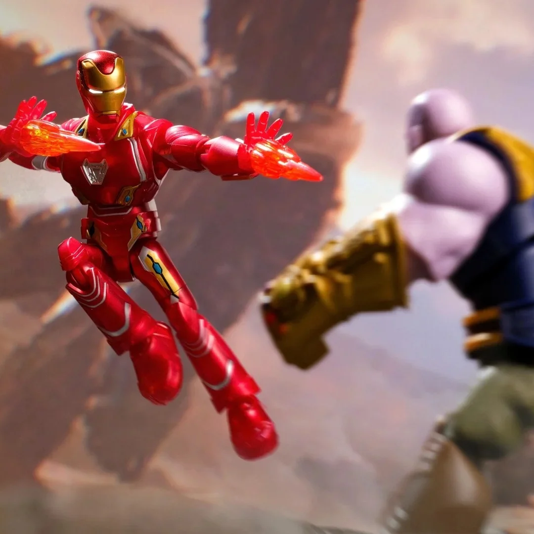 Genuino Blokees Marvel Heroes Galaxy Versione 3.0 Blind Box Mk50 Capitan America Building Block Azione Cieca Scatola Giocattolo Regalo