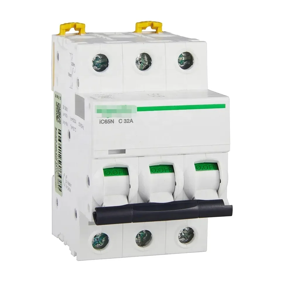 5pcs Schneider-brand Acti 9 IC65N Mini Breaker Tripping Curve C Type 3P 20A Thermal-magnetics Circuit Breaker A9F18320 for MCB