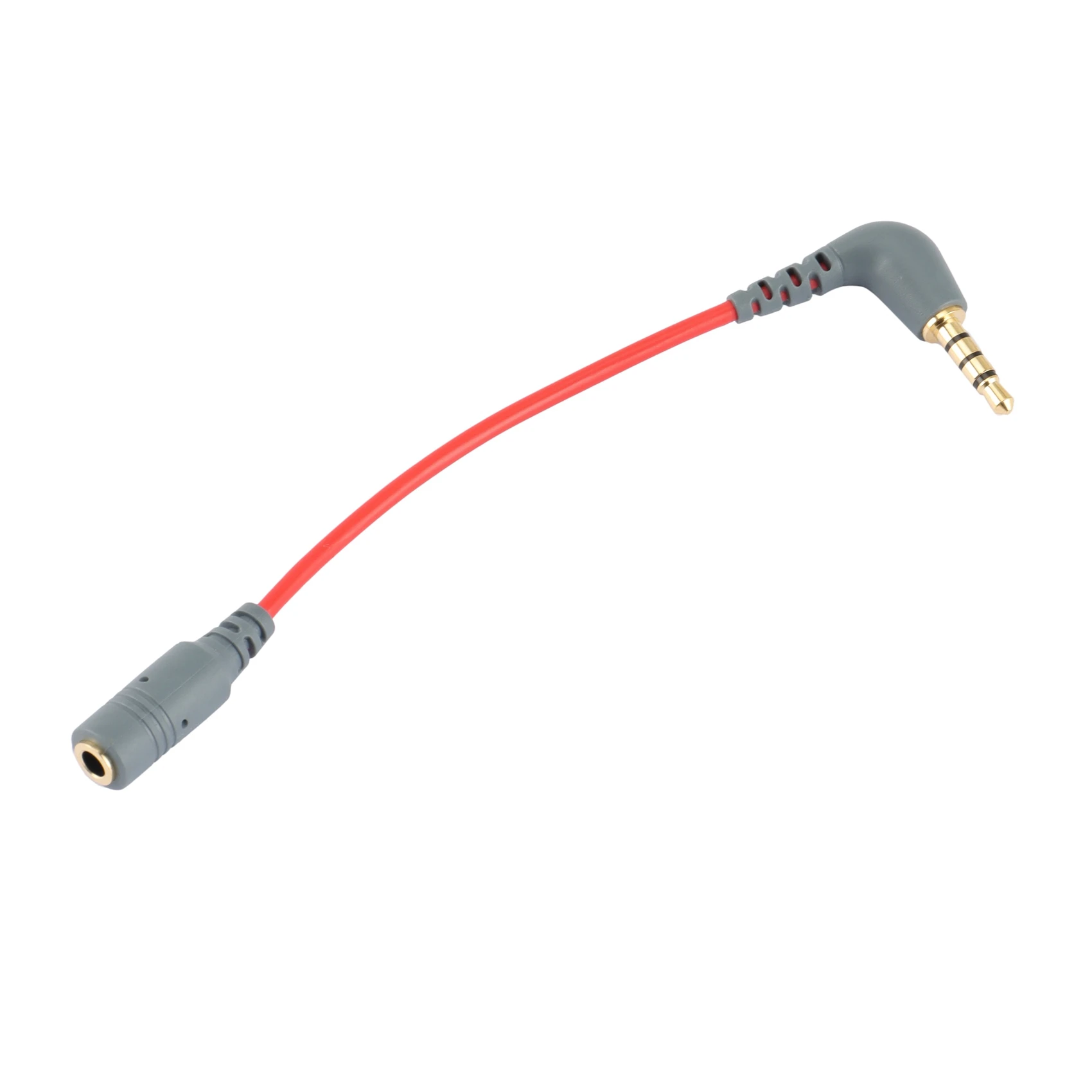 Cabo de microfone sc4 de substituição para rode 3.5mm trrs macho para fêmea adaptador trs acessórios de microfone, sc4 vermelho