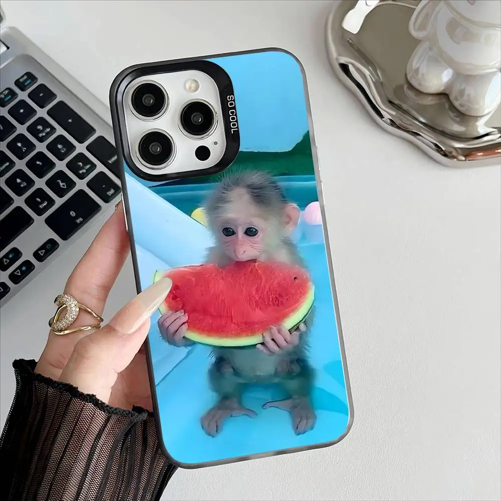 

Забавный чехол для телефона с абстрактной обезьянкой для Apple 11, 12, 13, 14, 15, 16 Pro Max Plus, защитный чехол для телефона