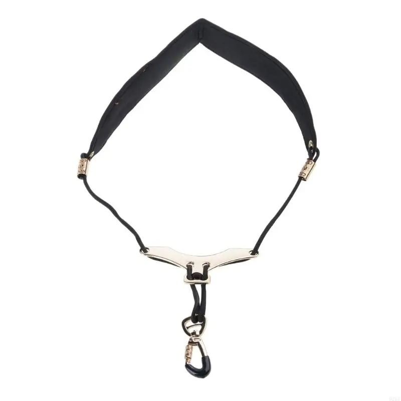 Saxophone Neck Strap Leathers Padded Sax Neck Strap for Regular Beginners
