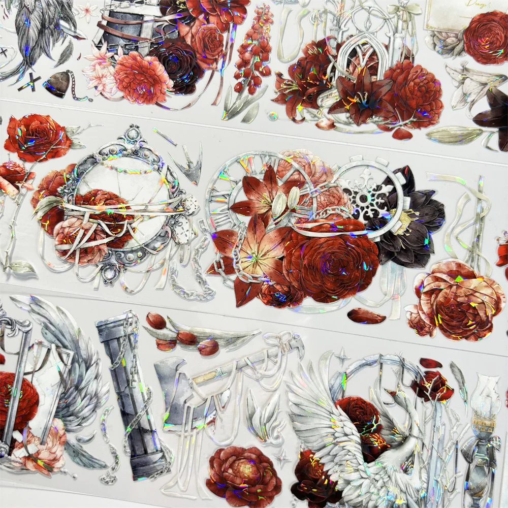 Jourmal Washi Pet Tape Loop Sample Tape B113 In Full Swing Fog Star Antique PET Material Account Sticker Goo Ka