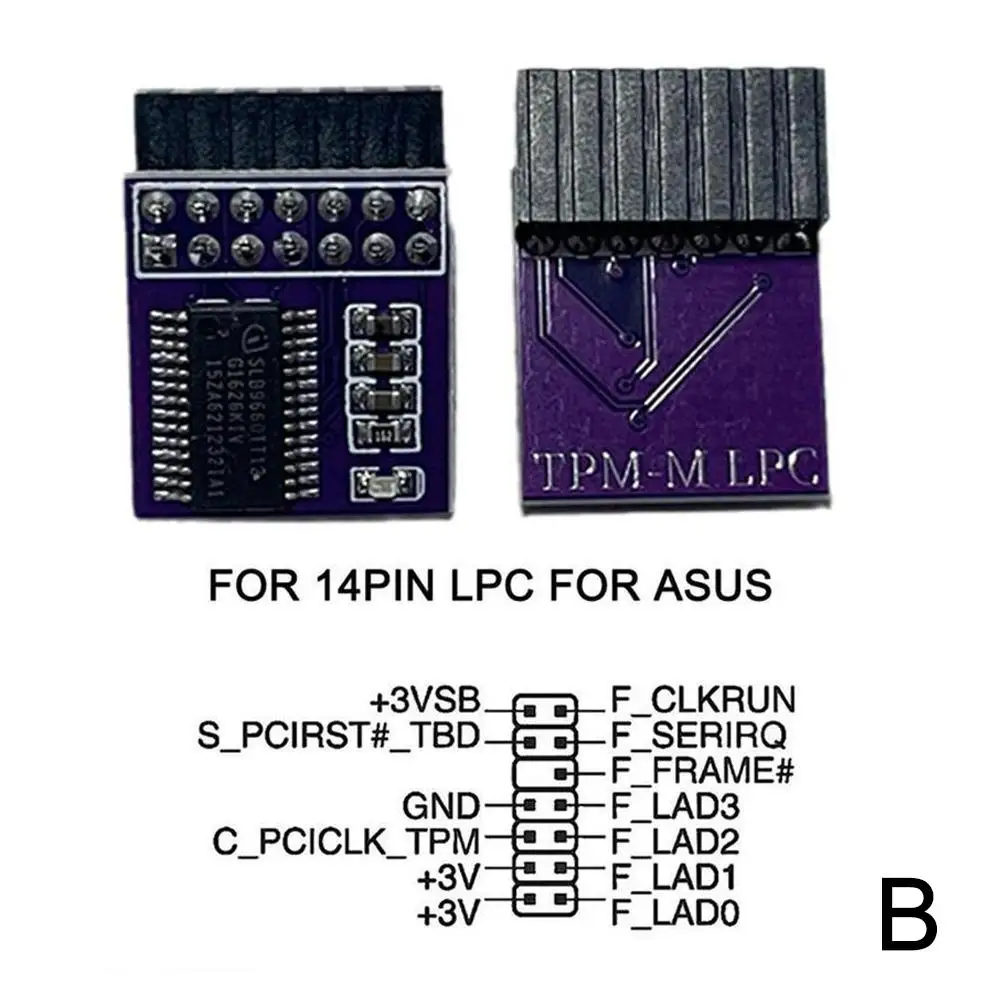 TPM 2.0 Modul Verschlüsselung Sicherheitsmodul Remote-Karte unterstützt 12 14 18 20 Pin für ASUS/MSI/GIGABYTE Multi-Marken-Motherboard – Detail 18