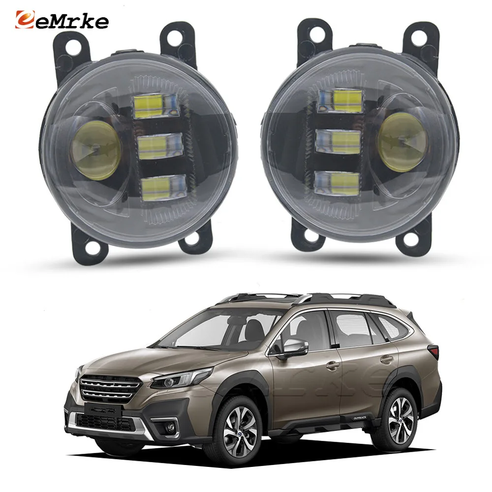 Upgrade Led Fog Lights PTF for Subaru Outback BT 2019 2020 2021 2022 2023 with Clear Lens Car DRL Daytime Running Lamp 12V