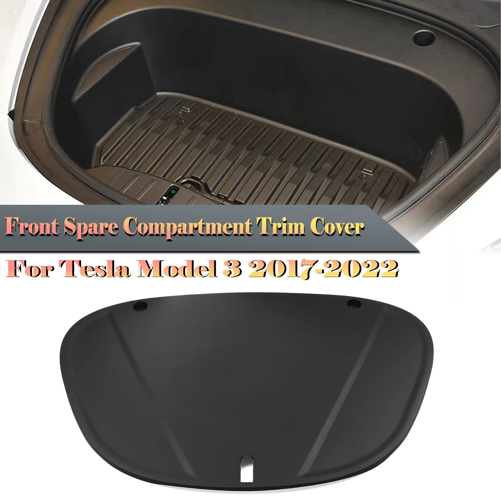 

For Tesla Model 3 2017-2022 Front Trunk Cover Spare Compartment Cover Pad Mat Trim