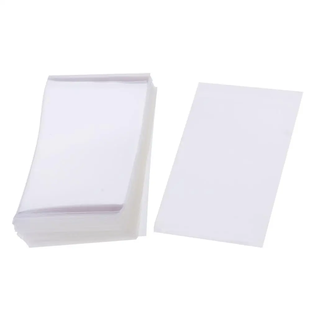 Card Sleeve Pack 100pcs Clear Plastic Trading Card Protectors for MTG Deck and Board Games