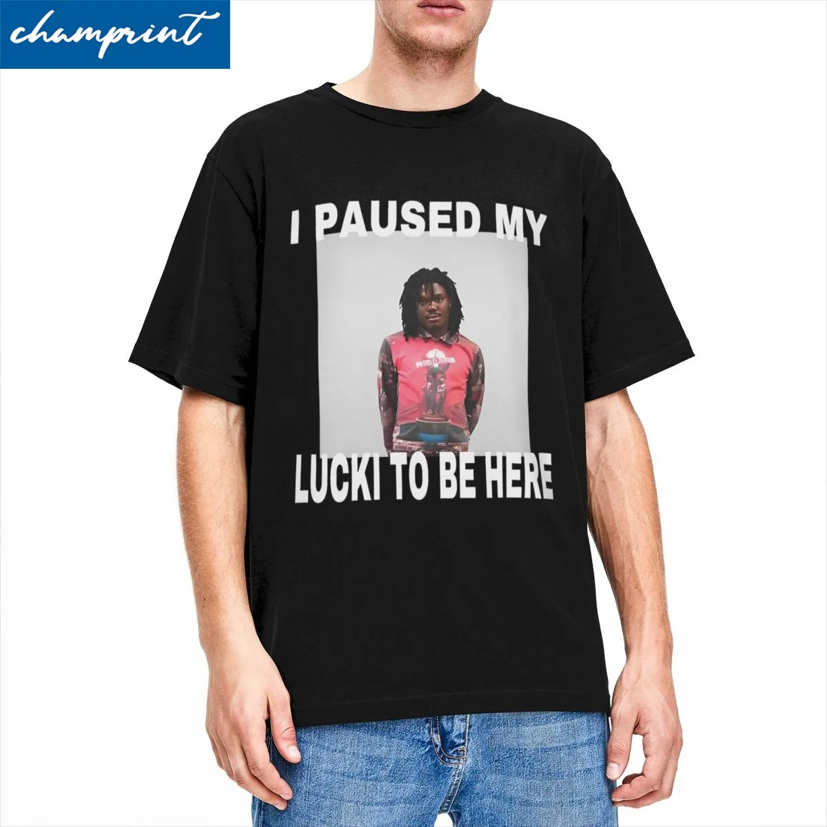 Awesome Lucki KanKan Summrs Ken Carson T-Shirt for Men Women Round Collar Pure Cotton T Shirt Short Sleeve Tees Classic Clothing