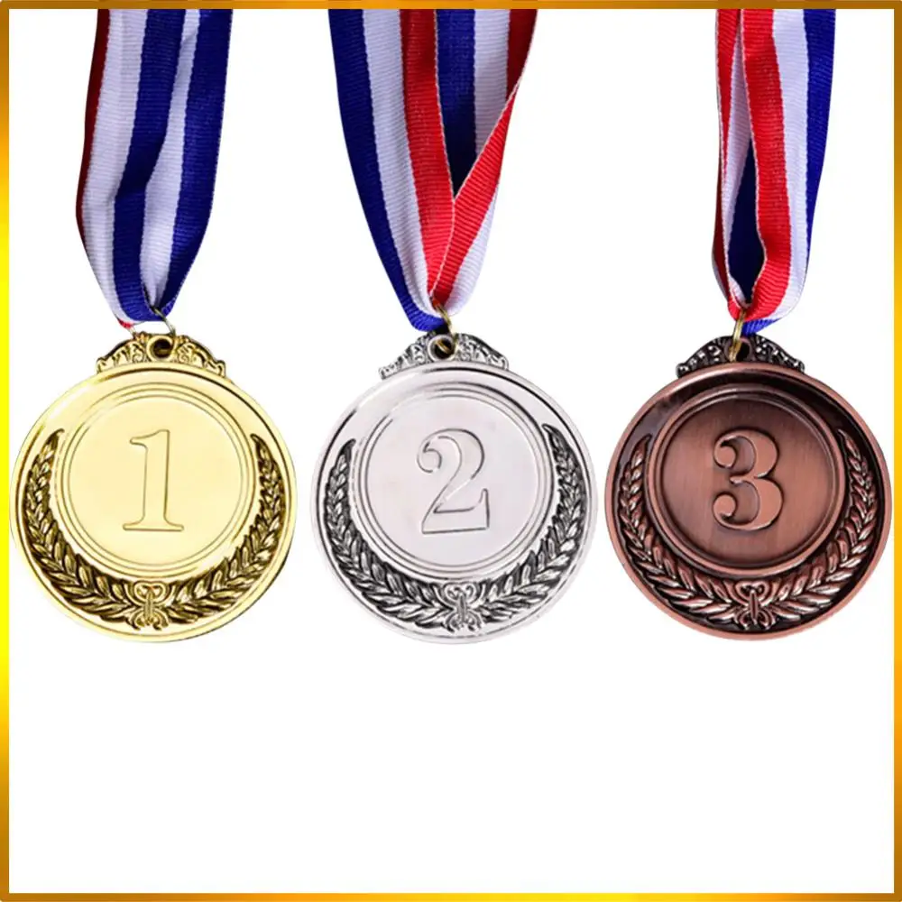 

Reward Encourage Badge Gold Silver Bronze Winners Medals Competitions Prizes for Souvenir Gift Outdoor Games School Supplies