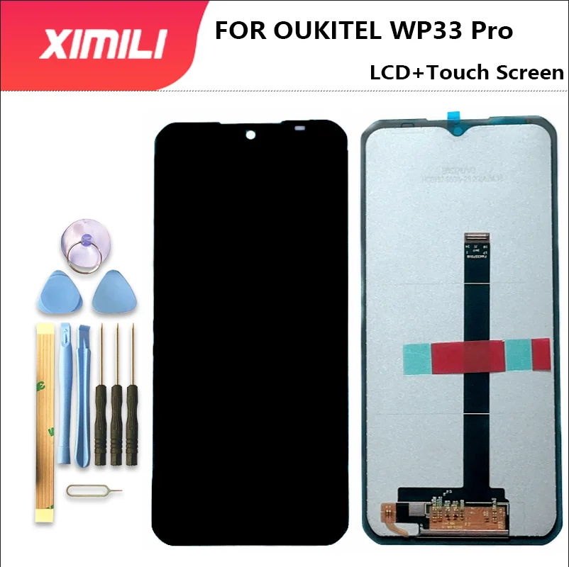 

New 6.6"For OUKITEL WP33 Pro LCD Display+Touch Screen 100% Original Tested LCD Digitizer Glass Panel Replacement For wp33pro