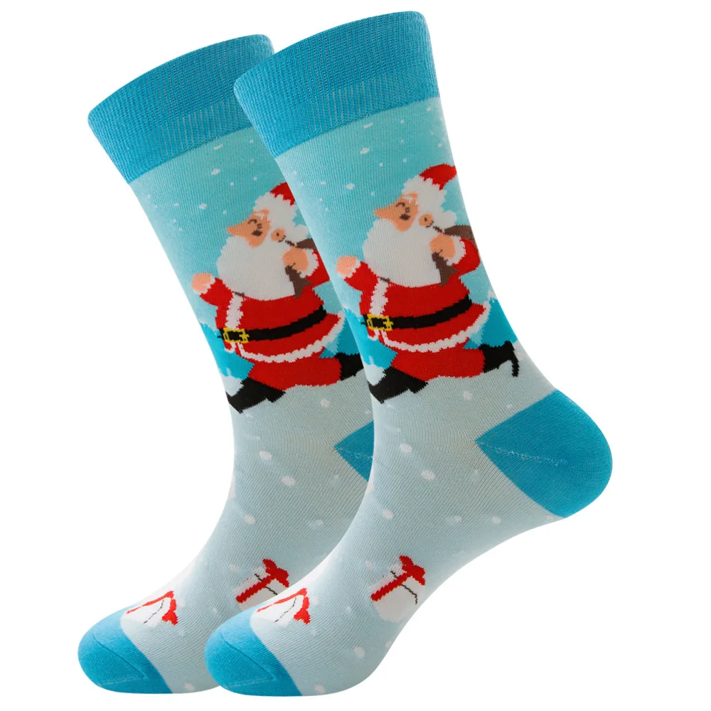 Chaussettes de Noël drôles unisexes pour dames et femmes, bas du père Noël, chaussettes d\'équipage, cadeau pour enfants, mode de Noël, 2022