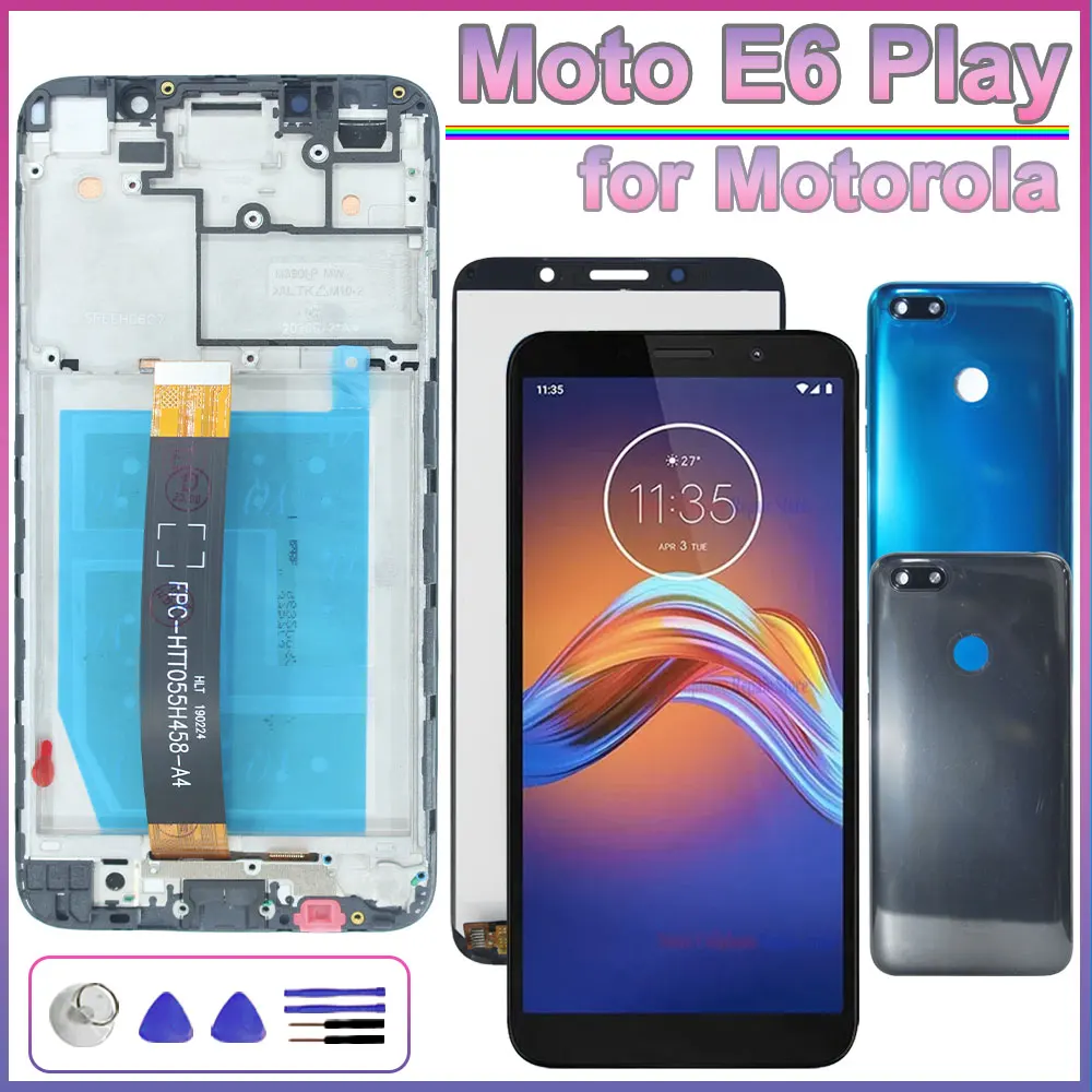 Moto E6 Play 5.5''For Motorola Moto E6 Play XT2029 XT2029-1 LCD Display Touch Screen Digitizer Assembly Replacement
