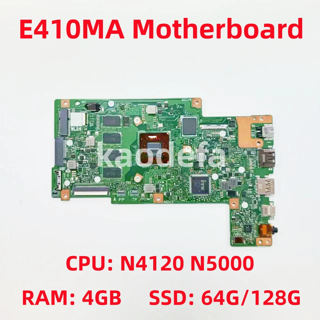 

E410MA Φ E410MA Материнская плата ноутбука CPU: N4120 N5000 RAM: 4 Гб SSD: 64 ГБ 100% ТЕСТ ОК