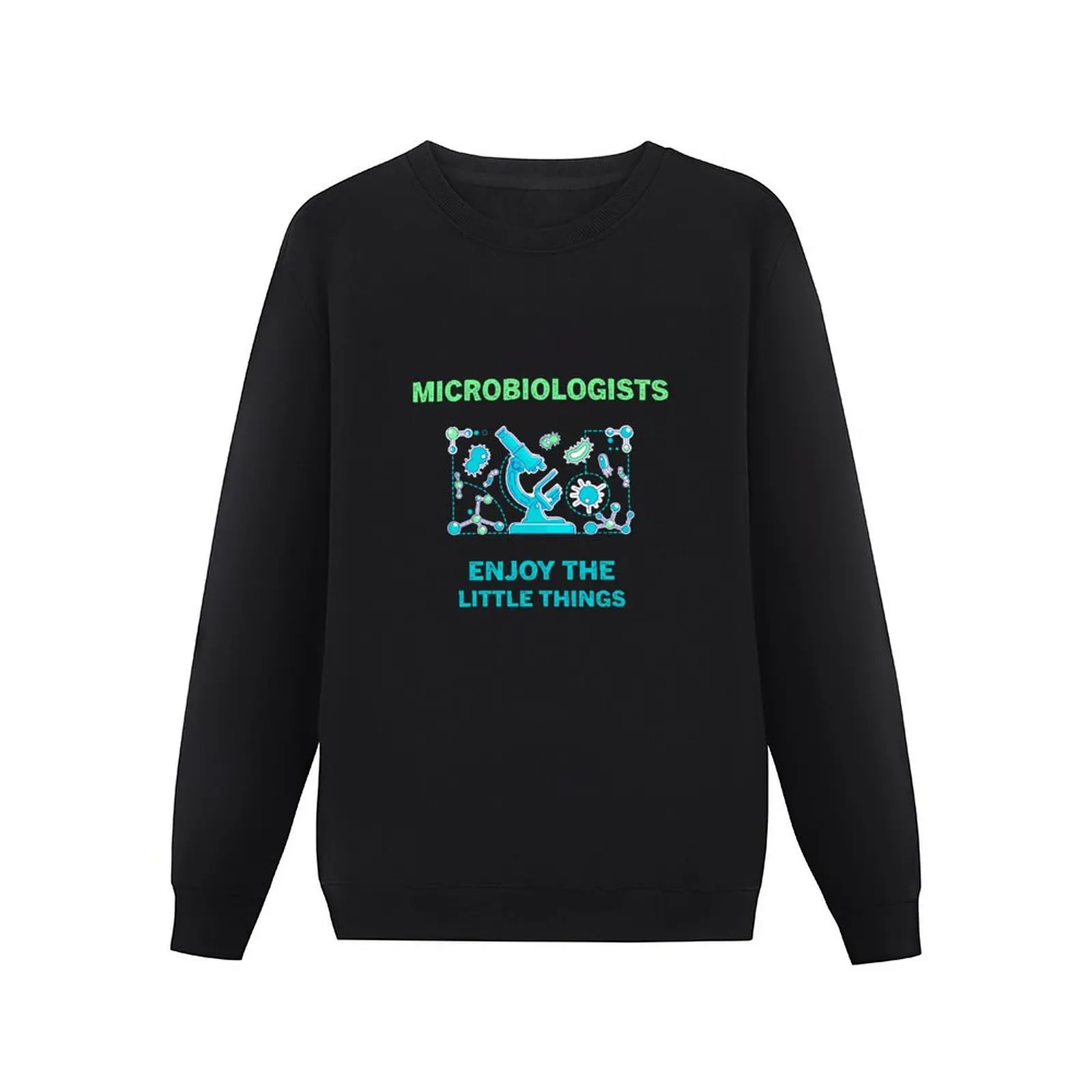 MICROBIOLOGISTS ENJOY THE LITTLE THINGS Pullover Hoodie japanese style mens clothing aesthetic clothing sweatshirt