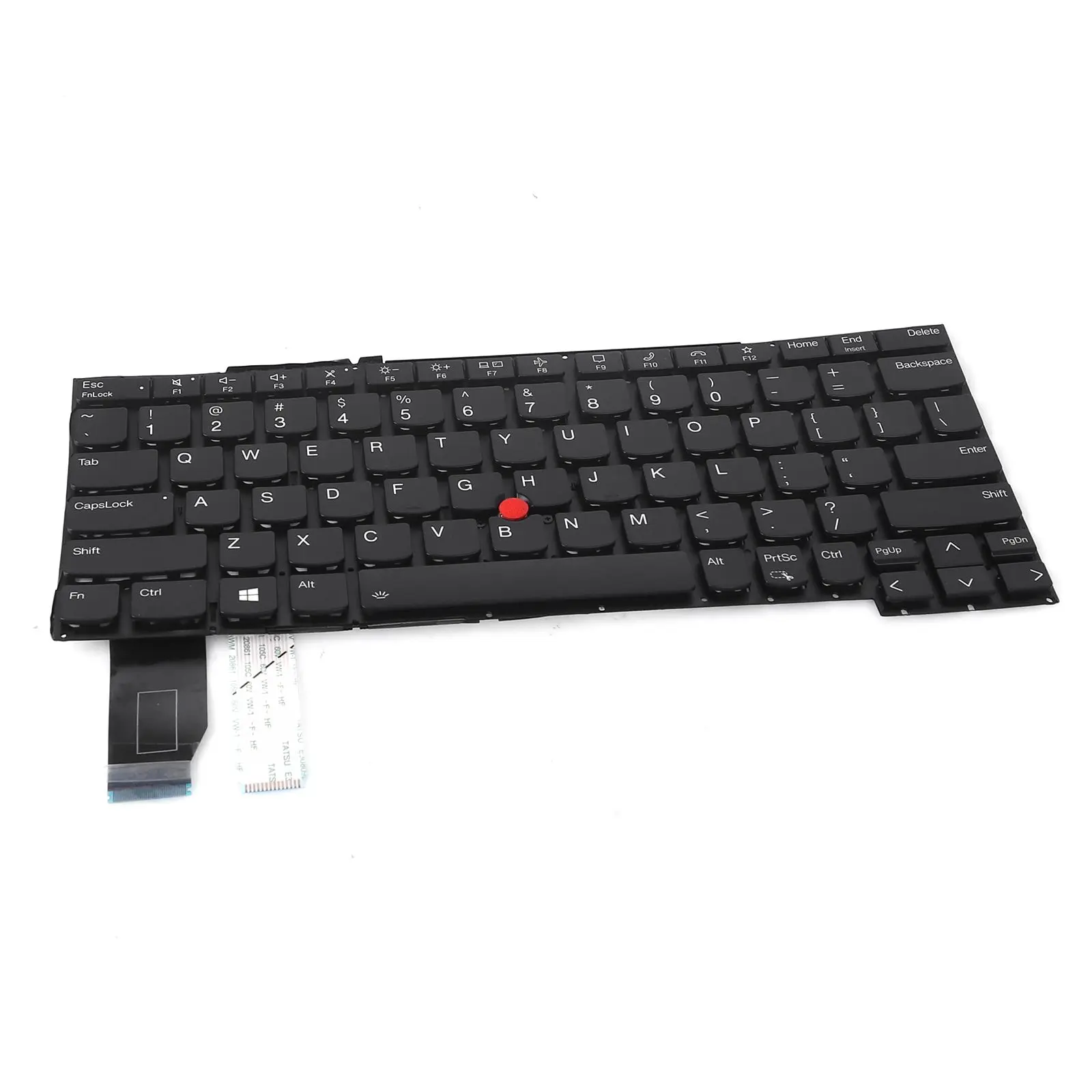 US Laptop Keyboard for Lenovo YOGA X13 GEN2 Black with Backlit and Point Stick