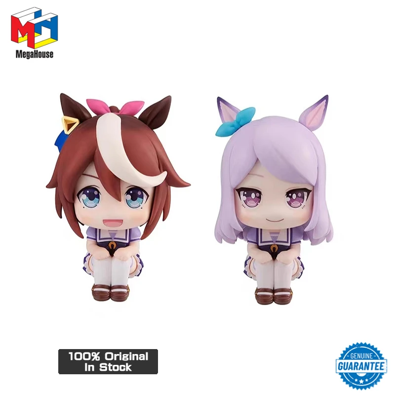 

100% Original Megahouse Look Up 11cm Anime Pretty Derby Tokai Teio Mejiro McQueen Q Version Kawaii Figures Toy Model Ornament