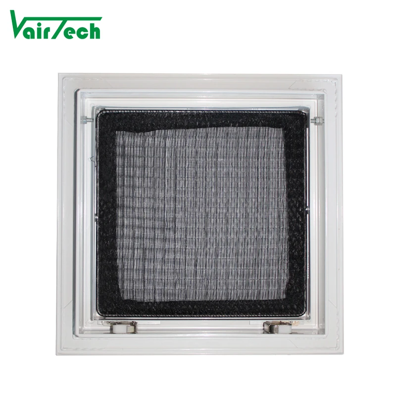 نظام HVAC صندوق بيض من الألومنيوم مصبغة سقف معدني عودة شبكة الهواء تهوية صندوق البيض تصفية مصبغة 24x24 بوصة للتعليق