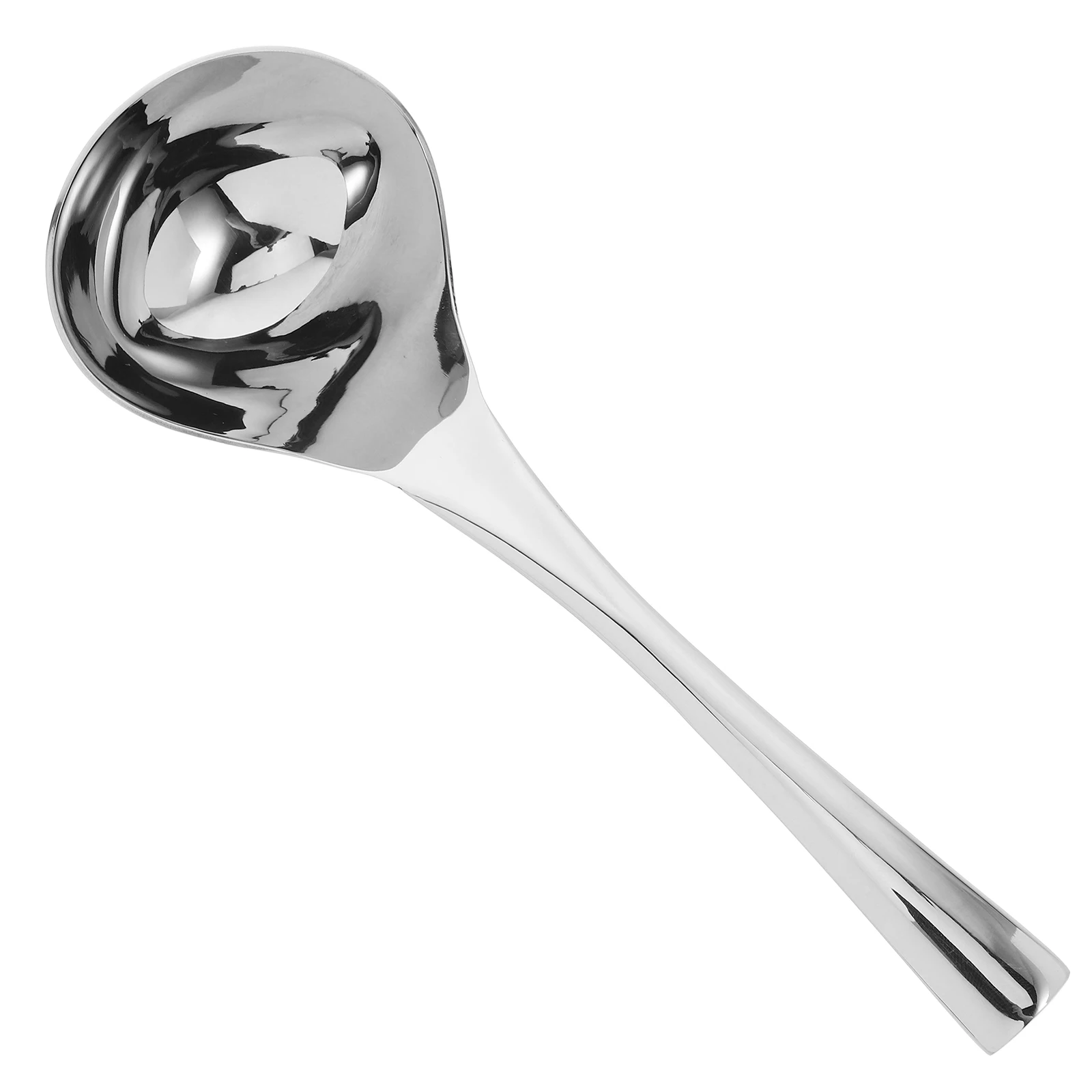 

1pcs Stainless Steel Soup Mirror Polished Small Metal For Sauces Gravies Dishwasher Safe Elegant Design Kitchen Utensil