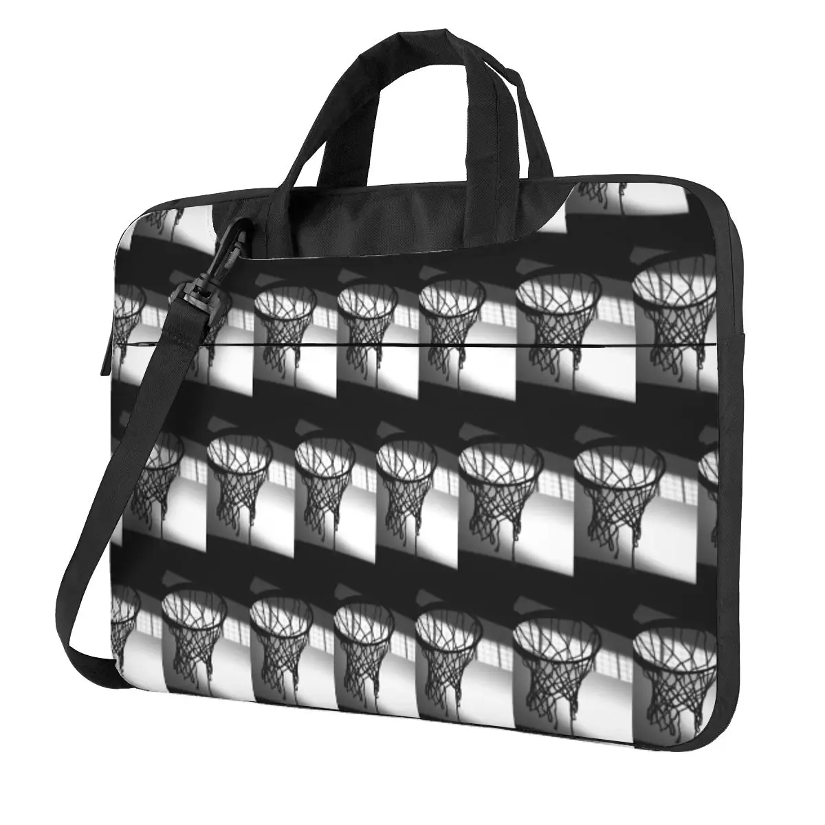 

Basketball Hoop Silhouette Crossbody Laptop Bag Case Computer Bag Resistant Protective Notebook Pouch for Macbook Pro Lenovo