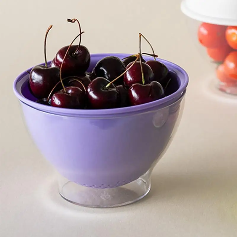 

3pcs Kitchen Double Layer Drain Basket Bowl Washing Storage Baskets Filter Bowl Drain Vegetable Fruit Cleaning Tools Filter