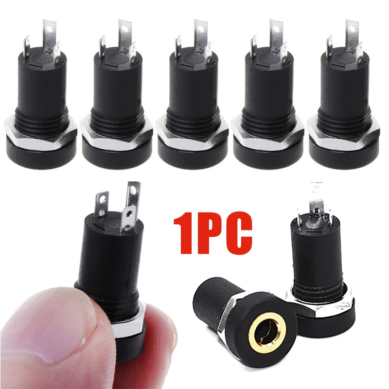 3Pin 3.5 مللي متر الصوت مقبس متفرع 3/4 القطب ستيريو لحام لوحة جبل 3.5 مللي متر سماعة أنثى موصل مقبس مع الجوز #1