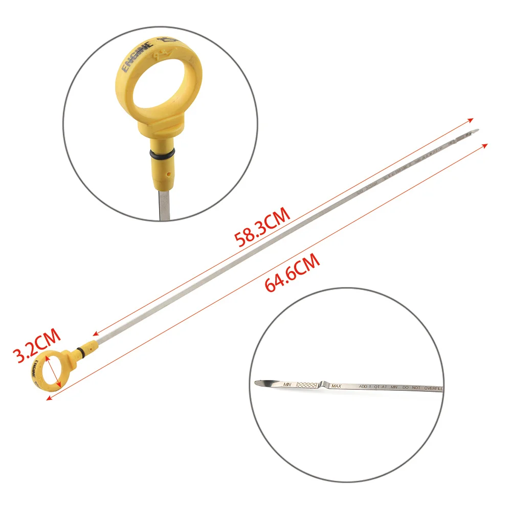 646mm Car 3.3L 3.8L Engine Oil Level Dipstick For Dodge Caravan For Chrysler Pacifica Town Country 04694325AC