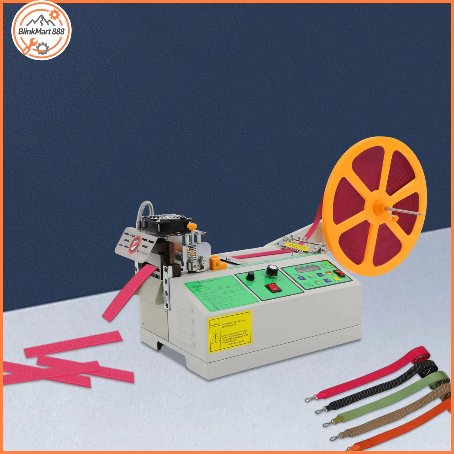 

Commercial Tape Cutting Machine| Automatic Elastic Band Self Adhesive Tape Ribbon Zipper Webbing Cutting Machine| Hot& Cold Cutting